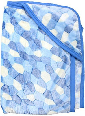 

LOVEBIRDS Self Design  AC Blanket(Hooded Baby Blanket, Light blue