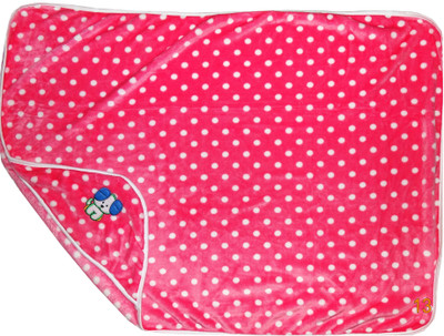 

LOVEBIRDS Printed, Embroidered  AC Blanket(Polyester, Pink