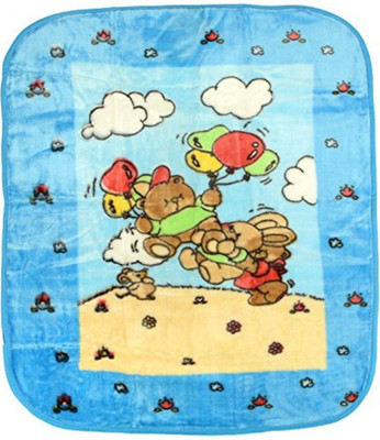 

LOVEBIRDS Printed  AC Blanket(Polyester, Blue