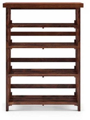 

Ringabell Omnibus Solid Wood Semi-Open Book Shelf(Finish Color - Teak)