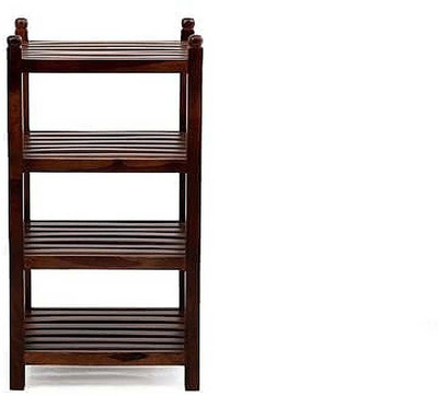 

Ringabell Folio Solid Wood Open Book Shelf(Finish Color - Teak)