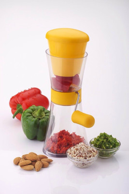 

Global Voice Konvex Chilly & Nut Cutter Chopper(1 Chopper), Yellow