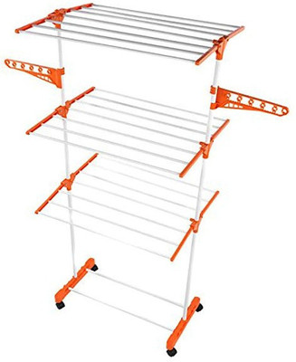 

Evana Stainless Steel, Iron Floor Cloth Dryer Stand(Orange)