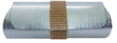 

Bagaholics Party Silver Clutch
