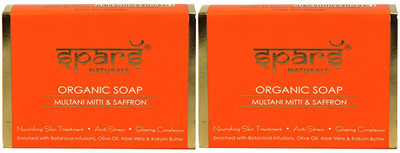 Spars Natural - Organic Multani Soap with Saffron(Set of 2)