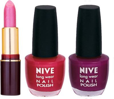 

Nive NIVE NAIL POLISH + LIPSTICK COMBO(Set of 3)