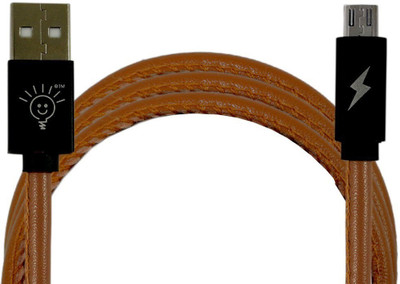 

Parallel Universe Leather Stitched Micro USB Cable(All Smartphones, Tablets and MP3 player, Brown, Sync and Charge Cable)