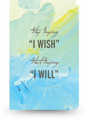 

inkFlap A5 Journal(FlapBook Thin Premium Notebook - I Wish, Multihued)