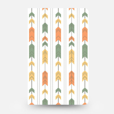 

inkFlap A5 Journal(FlapBook Thin Premium Plain Notebook - Arrow, White)