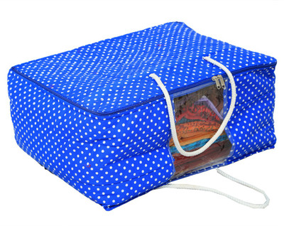 

Kuber Industries Designer Extra large Size Saree Cover,Lahenga Cover,Bedsheet Cover,Single Blanket Cover,One Day Organiser,Storage Box With handle KU00234(Blue)