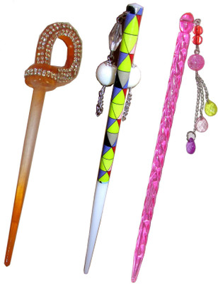 

Pankh Juda Stick Hair Accessory Set(Multicolor)