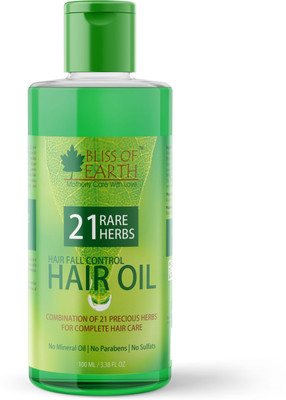 

Bliss of Earth Hair Fall Control Oil with 21 Rare Herbs Hair Oil(100 ml)