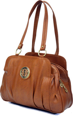 

AGINOS Hand-held Bag(Brown)