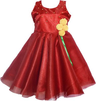 

MVD Fashion Girls Maxi/Full Length Party Dress(Maroon, Sleeveless, Meroon