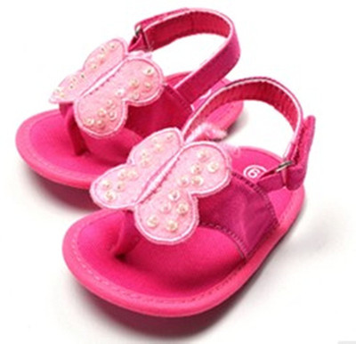 

Baby Bucket Girls Velcro Flats(Pink