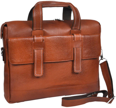 

Hidekin 17 inch Laptop Messenger Bag(Tan)