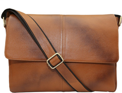 

Hidekraft 14 inch Laptop Messenger Bag(Tan)