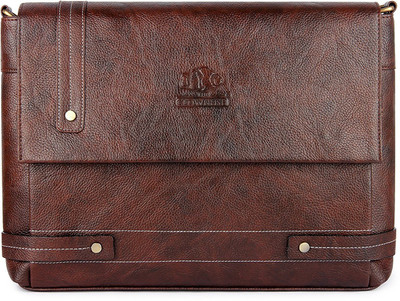 

The Clownfish 14 inch Laptop Messenger Bag(Brown)