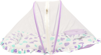 

Orange and Orchid Cotton Infants Baby mosquito net bed Cum Sleeping Bag,Bed For Just Born Mosquito Net(Pink)