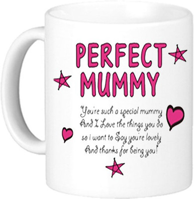 

Akcesstronics Perfect Mummy Ceramic Mug(350 ml), White
