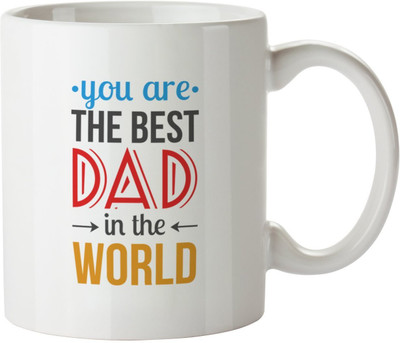 Stonic DAD_GRT Ceramic Mug(350 ml), White