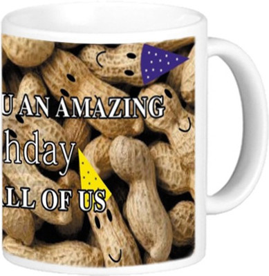 

Akcesstronics Amazing Birthday Plastic Mug(350 ml), White