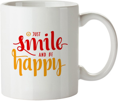 Stonic Smile_w Ceramic Mug(350 ml), White