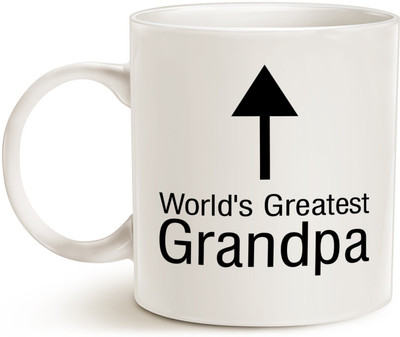 

Stonic Grandpa_Hot_Coffee Ceramic Mug(350 ml), White