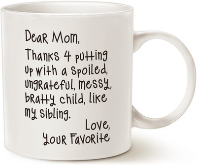 

Stonic Mom_hot_Coffee Ceramic Mug(350 ml), White