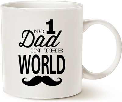 

Stonic Dad_hot_Coffee_Mouch Ceramic Mug(350 ml), White