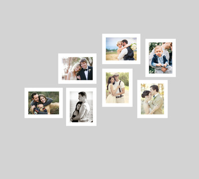 

Swadesi Stuff MDF Photo Frame(White, 7 Photos)