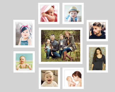

Swadesi Stuff MDF Photo Frame(White, 9 Photos)