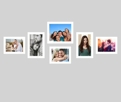 

Swadesi Stuff MDF Photo Frame(White, 6 Photos)