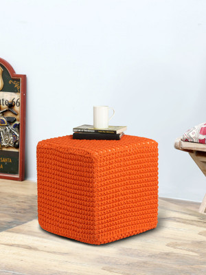 

Romee Fabric Pouf(Finish Color - Orange)