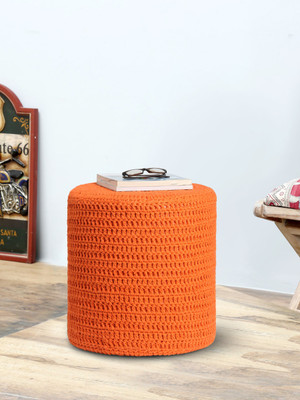 

Romee Fabric Pouf(Finish Color - Orange)