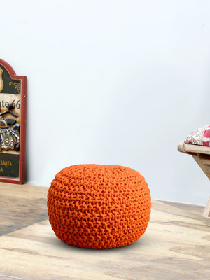 

Romee Fabric Pouf(Finish Color - Orange)