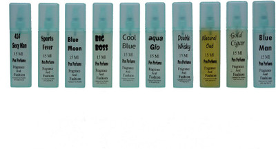 

Fragrance And Fashion Pack of 10 Pen Perfume Eau de Toilette - 150 ml(For Men & Women)