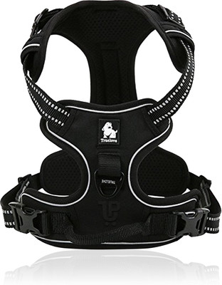 

PetsUp dog body harness for labrador and small medium dogs belt collar Dog Training Harness(, Black