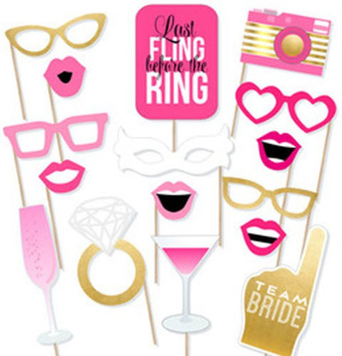 

PARTY PROPZ SET OF 16 PHOTO BOOTH BOARD/ PARTY PROPS Photo Booth Board(Birthday, Wedding, Party, Bachelorette)