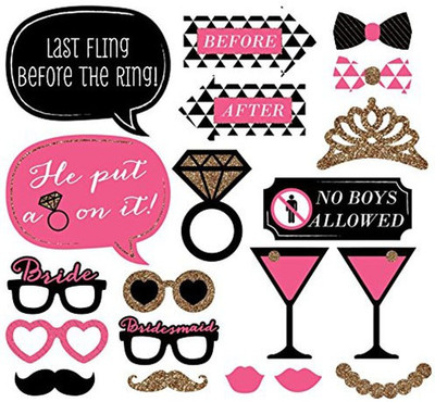 

PARTY PROPZ SET OF 20 PHOTO BOOTH PROPS/ PARTY PROPS Photo Booth Board(Birthday, Party, Wedding, Bachelorette)