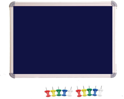 

Action World 60x60 Centimeter Notice Board Bulletin Board(Blue)