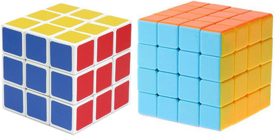 

Rubik's Challenge Rubik Cube Puzzle White 3x3 + 4x4x4(2 Pieces)