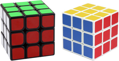 

Rubik's Challenge Rubik Cube Puzzle Black 3x3 + White 3x3(2 Pieces)