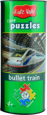 Kidz Valle Kidz Valle Tiling Puzzles Bullet Train 24 Pieces ( Jigsaw puzzles , Puzzles for Kids, Floor Puzzles )(24 Pieces)