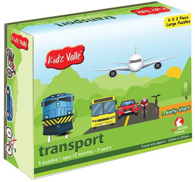

Kidz Valle Kidz Valle Transport Puzzles 6 X 2 Pieces 12 Months - 3 Years ( Puzzles for Kids, Floor Puzzles )(12 Pieces)