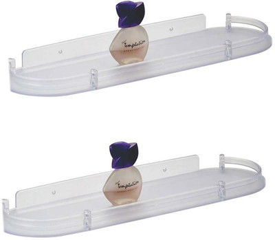 Masterfit Acrylic Wall Shelf(Number of Shelves - 2)