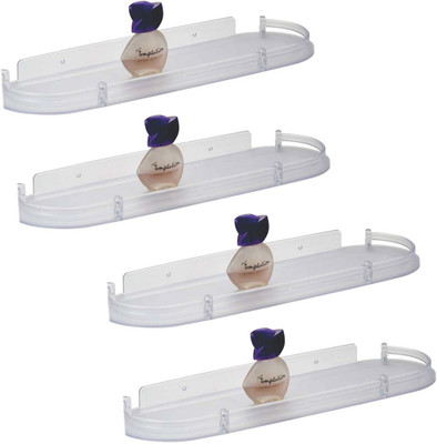 Masterfit Acrylic Wall Shelf(Number of Shelves - 4)