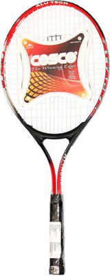 

Cosco Attacker Tennis Racquet Multicolor Strung Tennis Racquet(G4 - 4 1/2 Inches, 290 g)
