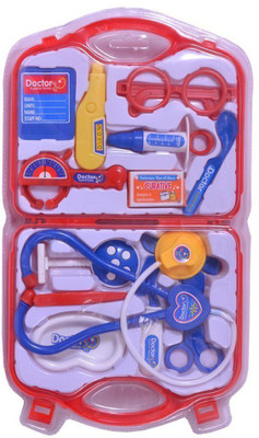 

Sanyal Sanyal Best Doctor set -13 Pcs kit for role play by kids (Red)