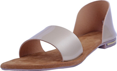 

Adorn Women Golden Flats